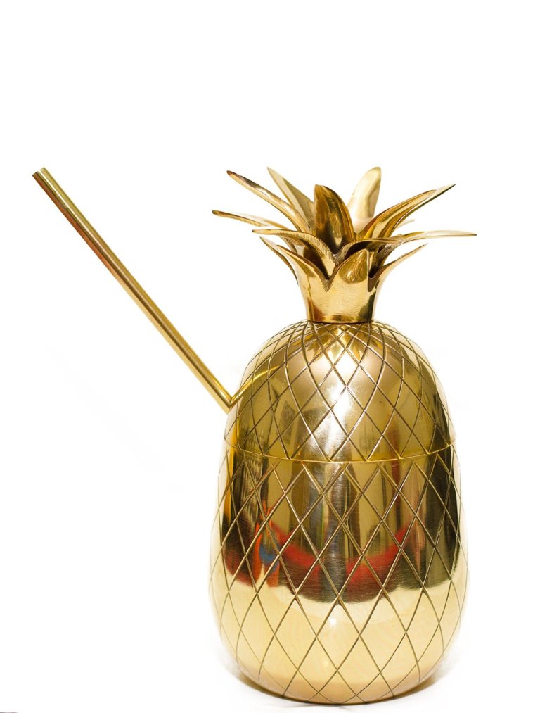 Brass Pineapple Moscow Mule Mug