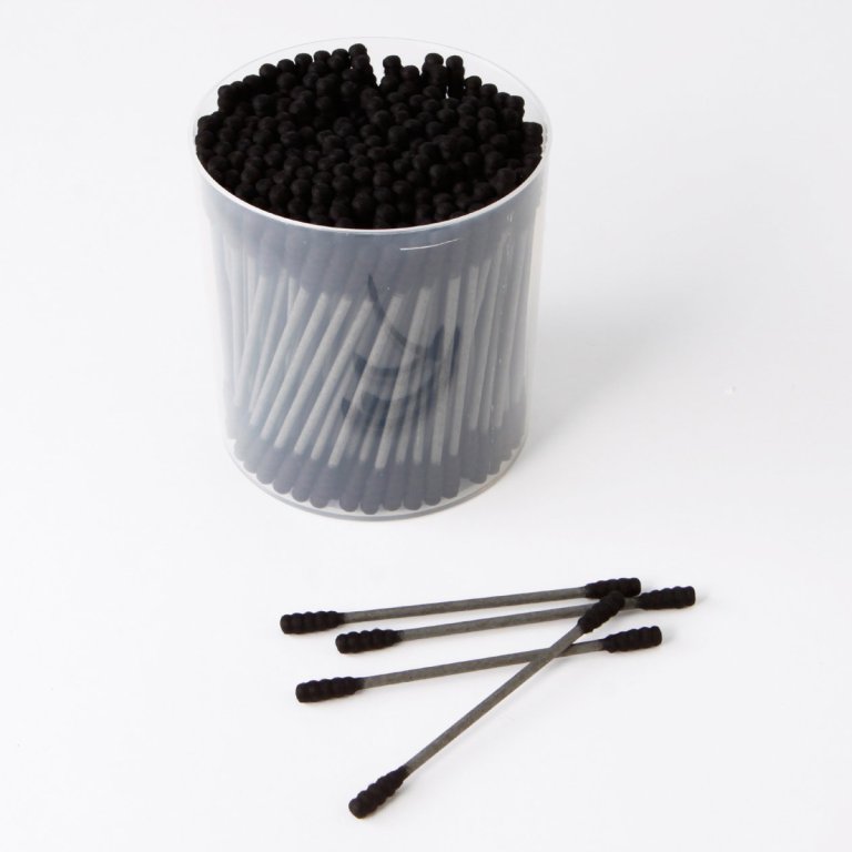 black-cotton-swabs